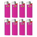 Bicジャパン ビック(Bic) ライター J25 ミニ 使い捨て やすり ピンク 8本セット J25E-PNK8P