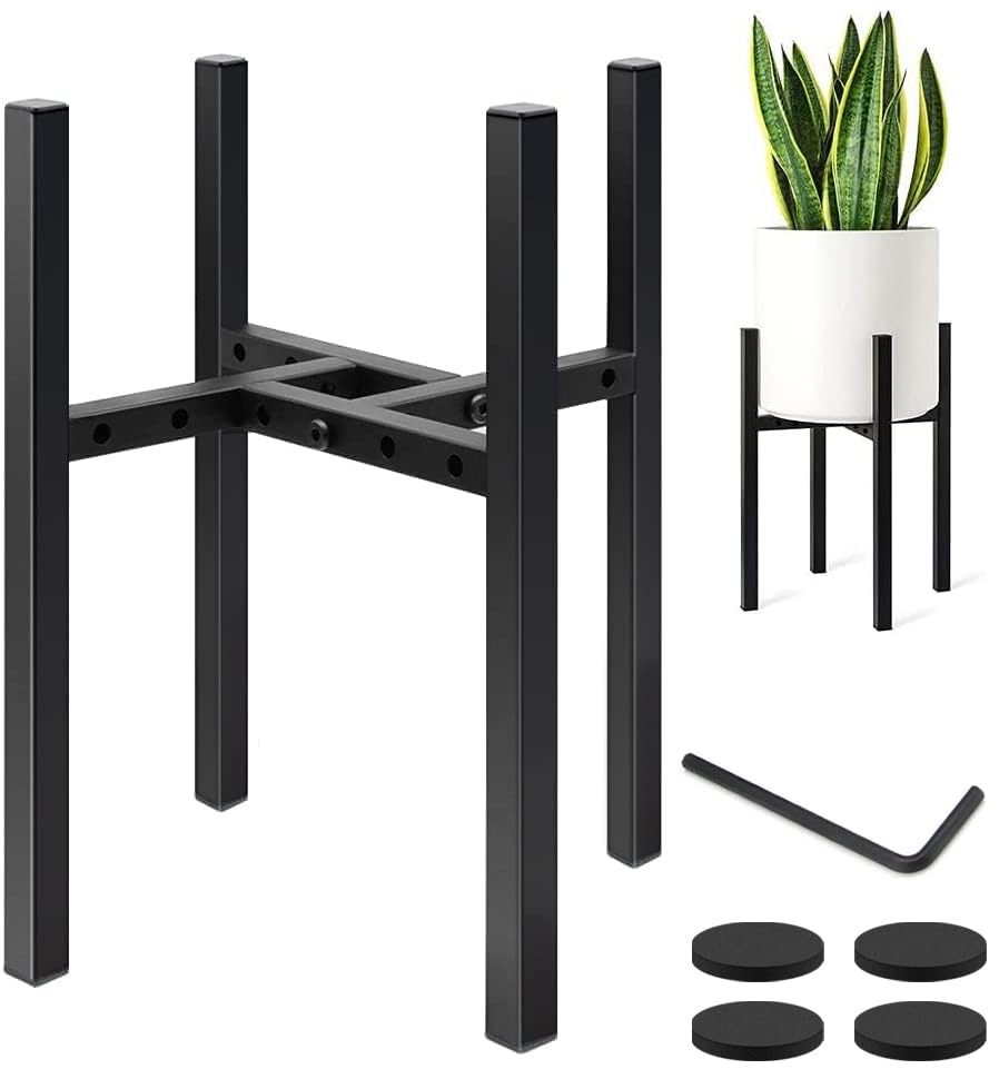 Athvcht フラワースタンド 幅22-31cmまで調整 鉢スタンド 植木鉢台 花台 鉄製 観葉植物 台 植木鉢置き ..