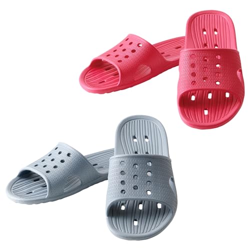 アイメディア(Aimedia) バススリッパ バスブーツ 2足組(23-25cm/25-27cm) ベランダ 軽量 水切り 穴あきソール 男女兼