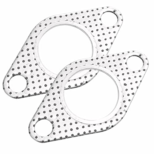 マフラーガスケット 2枚入り φ44 ターボガスケット 排気ガスケット フランジガスケット 金属リング セラミック マフラーガスケット マフラー