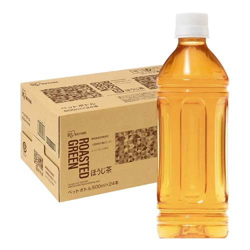アイリスオーヤマ(IRIS OHYAMA) ほうじ茶 ラベルレス 500ml ×24本 ホウジ茶 静岡県産 茶葉 ペットボトル ケース ボトルのサムネイル