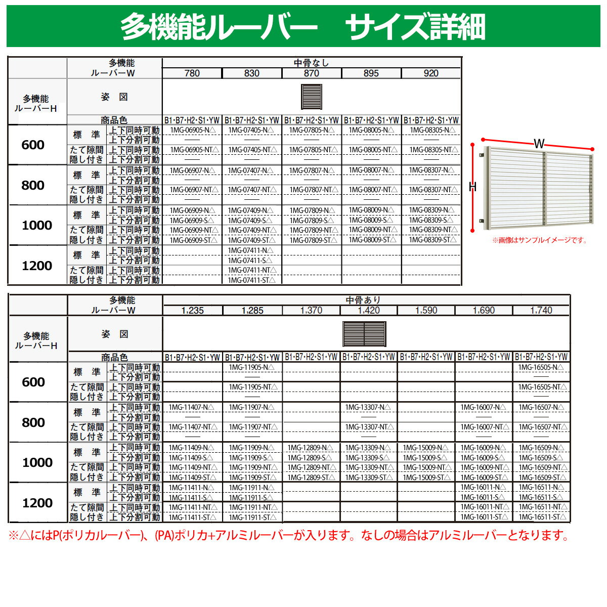 窓 防犯 面格子 YKKap 多機能ルーバー 引違い窓用 ポリカルーバー 標準タイプ 上下分割可動タイプ 呼称：07411 サイズ：H1200×W830mm 目隠し 防犯窓 防犯サッシ 壁付け 1MG-07411-SP 3