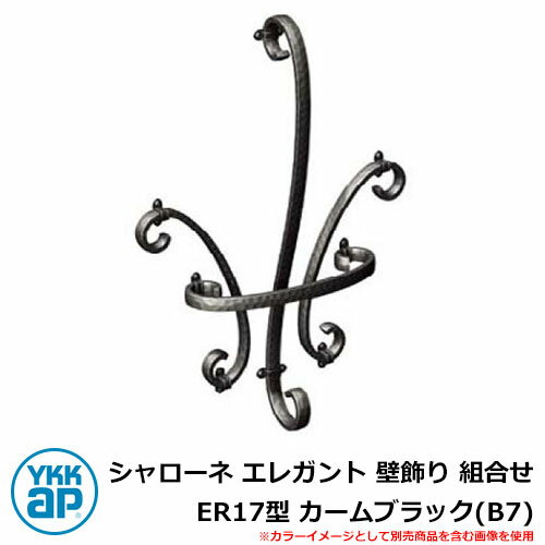 アイアン 壁飾り シャローネ エレガント 壁飾り 組合せ ER17型 カームブラック(B7) TEP-ER-17-B7 YKKap 旧名称:トラディシオン立体壁...