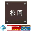 表札 ステンレス 6 ステンレスカラー表札 レイアウト:Y01 サイズ:W150×H150×t2mm KYMC YKKap スクエアタイプ 表札シリーズ おしゃ...