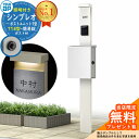 【無料★特典付】門柱 機能ポール YKKap シンプレオポストユニット 1型 照明付き(100V照明)本体 T14型ポスト(簡易錠) セット 上入れ横出し イメ...
