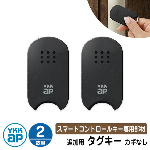 スマートコントロールキー 専用部材 ピタットKey追加用 タグキー(カギなし) 2個 3K-48193 YKK スマートドア 玄関ドア部品 YKKap ルシアス...