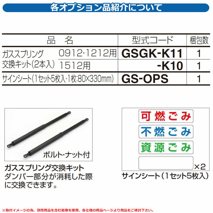 四国化成 ゴミ箱 ダストボックス ゴミストッカー AP2型 専用オプション サインシート（1セット5枚入・1枚：80×330mm） ゴミ収集庫 物置 公共 ゴミ置き場 2