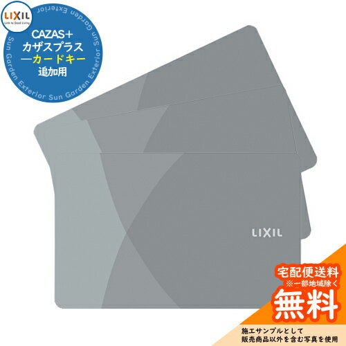 玄関ドア部品 追加キー CAZAS＋ カザスプラス 追加用 カードキーx LIXIL リクシル TOEX イメージ：ライトグレー