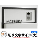 LIXIL 切り文字サイン(大) 左揃え(中心割り) ステンレス表札 英字のみ シミュレーション非対応 リクシル 戸建て 玄関 庭 可愛い 新居 リフォーム お...