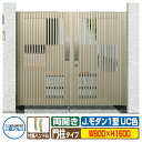【無料★特典付】門扉 形材門扉 アルミ門扉 Jモダン J.モダン1型 UC 両開きタイプ 門柱タイプ 呼称:0816(W800×H1600) MJ-1 三協アル...