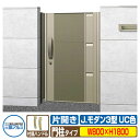 【無料★特典付】門扉 形材門扉 アルミ門扉 Jモダン J.モダン3型 UC 片開きタイプ 門柱タイプ 呼称:0818(W800×H1800) MJ-3 三協アル...