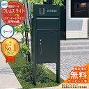 【無料★特典付】 機能ポール フレムス ライト Light スタンダードタイプ 本体:形材色 照明内臓 宅配ボックス【P型】:ラージ 大容量 一戸建て用 おしゃれ 不在 門柱 ポスト 機能門柱 三協アルミ