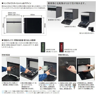 Panasonic 戸建住宅用宅配ポスト コンボエフ パネル：鋳鉄ブラック色 CTCR2153TB COMBO-F 宅配ボックス 郵便受け 埋め込み式ポスト 前入れ後出し