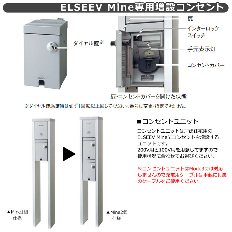 パナソニック エルシーヴ マイン 100V コンセントユニット DNM1010 増設用 エルシ...