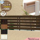 アルミフェンス 囲い 形材フェンス フレイナY1型 木調タイプ H1000タイプ専用 呼称:2010 オプション上下桟目板のみ(1組) 三協アルミ フリー支柱タ...