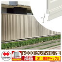 フェンス 目隠し 囲い クレディフェンスHG7型 H600(0620サイズ) 専用オプションアンダーカバーF用エンドキャップのみ 01:端部キャップU 四国化成...