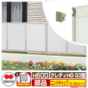 【スーパーセール50%割引商品】フェンス 目隠し 囲い クレディフェンスHGG3型 H600(0620) オプションエンドキャップのみ 60:横さんキャップ 四...