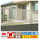 【無料★特典付】フェンス 囲い クレディフェンスHG3型 H600(0620サイズ) フェンス本体のみ 四国化成 自由支柱 井桁格子フェンス CHGF3-0620 ラティスフェンス ルーバーフェンス 目隠しフェンス 屋外 アルミ