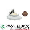 収納 ステップ ハウスステップ Rタイプ Rタイプ 収納庫1コ付き イメージ:レッドブラウン(RB) Joto 城東テクノ