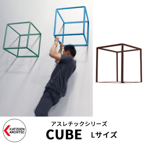 カツデンアーキテック CUBE キューブ Lサイズ 家庭用アスレチックシリーズ イメージ：ラスティアイロン 運動器具 TXフリー トルエンキシレン非含有 機械構造用炭素鋼鋼管