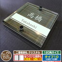 【安心保証付】【ポイント5倍】二層板表札 クリスタル Type10:2点ビス仕様【サイズ:120×120mm】 イメージ画像:Bデザイン(5木目コナ) YKKa...