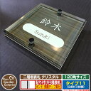 【安心保証付】【ポイント5倍】二層板表札 クリスタル Type11:2点ビス仕様【サイズ:120×120mm】 イメージ画像:Cデザイン(5木目コナ) YKKa...