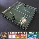 【安心保証付】【ポイント5倍】二層板表札 クリスタル Type16:2点ビス仕様【サイズ:120×120mm】 イメージ画像:Cデザイン(6ブラック) YKKa...