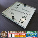 【安心保証付】【ポイント5倍】二層板表札 クリスタル Type17:2点ビス仕様【サイズ:120×120mm】 イメージ画像:Aデザイン(1ステンレス) YKK...