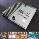 【安心保証付】【ポイント5倍】二層板表札 クリスタル Type21:2点ビス仕様【サイズ:120×120mm】 イメージ画像:Fデザイン(1ステンレス) YKKap ルシアスポストユニット 三協アルミ ステイム 機能門柱 機能ポールにも取付可能 貼付け 表札 ネームプレート