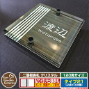 【安心保証付】【ポイント5倍】二層板表札 クリスタル Type21:2点ビス仕様【サイズ:120×120mm】 イメージ画像:Fデザイン(5木目コナ) YKKap ルシアスポストユニット 三協アルミ ステイム 機能門柱 機能ポールにも取付可能 貼付け 表札 ネームプレート
