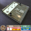 【安心保証付】【ポイント5倍】二層板表札 クリスタル Type24:2点ビス仕様【サイズ:120×120mm】 イメージ画像:Cデザイン(5木目コナ) YKKap ルシアスポストユニット 三協アルミ ステイム 機能門柱 機能ポールにも取付可能 貼付け 表札 ネームプレート