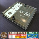 【安心保証付】【ポイント5倍】二層板表札 クリスタル Type24:2点ビス仕様【サイズ:120×120mm】 イメージ画像:Fデザイン(5木目コナ) YKKap ルシアスポストユニット 三協アルミ ステイム 機能門柱 機能ポールにも取付可能 貼付け 表札 ネームプレート