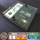【安心保証付】【ポイント5倍】二層板表札 クリスタル Type24:2点ビス仕様【サイズ:120×120mm】 イメージ画像:Fデザイン(6ブラック) YKKap ルシアスポストユニット 三協アルミ ステイム 機能門柱 機能ポールにも取付可能 貼付け 表札 ネームプレート