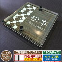 【安心保証付】【ポイント5倍】二層板表札 クリスタル Type25:2点ビス仕様【サイズ:120×120mm】 イメージ画像:Aデザイン(5木目コナ) YKKap ルシアスポストユニット 三協アルミ ステイム 機能門柱 機能ポールにも取付可能 貼付け 表札 ネームプレート
