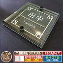 【安心保証付】【ポイント5倍】二層板表札 クリスタル Type12:2点ビス仕様【サイズ:130×130mm】 イメージ画像:Cデザイン(5木目コナ) YKKa...