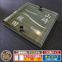 【安心保証付】【ポイント5倍】二層板表札 クリスタル Type17:2点ビス仕様【サイズ:130×130mm】 イメージ画像:Fデザイン(5木目コナ) YKKa...