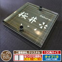 【安心保証付】【ポイント5倍】二層板表札 クリスタル Type19:2点ビス仕様【サイズ:130×130mm】 イメージ画像:Aデザイン(5木目コナ) YKKap ルシアスポストユニット 三協アルミ ステイム 機能門柱 機能ポールにも取付可能 貼付け 表札 ネームプレート