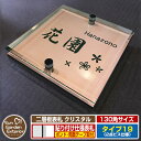【安心保証付】【ポイント5倍】二層板表札 クリスタル Type19:2点ビス仕様【サイズ:130×130mm】 イメージ画像:Bデザイン(2ブロンズ) YKKap ルシアスポストユニット 三協アルミ ステイム 機能門柱 機能ポールにも取付可能 貼付け 表札 ネームプレート