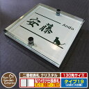 【安心保証付】【ポイント5倍】二層板表札 クリスタル Type19:2点ビス仕様【サイズ:130×130mm】 イメージ画像:Fデザイン(1ステンレス) YKKap ルシアスポストユニット 三協アルミ ステイム 機能門柱 機能ポールにも取付可能 貼付け 表札 ネームプレート