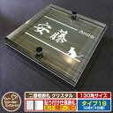 【安心保証付】【ポイント5倍】二層板表札 クリスタル Type19:2点ビス仕様【サイズ:130×130mm】 イメージ画像:Fデザイン(5木目コナ) YKKap ルシアスポストユニット 三協アルミ ステイム 機能門柱 機能ポールにも取付可能 貼付け 表札 ネームプレート