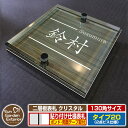 【安心保証付】【ポイント5倍】二層板表札 クリスタル Type20:2点ビス仕様【サイズ:130×130mm】 イメージ画像:Aデザイン(5木目コナ) YKKap ルシアスポストユニット 三協アルミ ステイム 機能門柱 機能ポールにも取付可能 貼付け 表札 ネームプレート