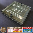【安心保証付】【ポイント5倍】二層板表札 クリスタル Type20:2点ビス仕様【サイズ:130×130mm】 イメージ画像:Cデザイン(5木目コナ) YKKap ルシアスポストユニット 三協アルミ ステイム 機能門柱 機能ポールにも取付可能 貼付け 表札 ネームプレート