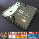 【安心保証付】【ポイント5倍】二層板表札 クリスタル Type21:2点ビス仕様【サイズ:130×130mm】 イメージ画像:Dデザイン(5木目コナ) YKKap ルシアスポストユニット 三協アルミ ステイム 機能門柱 機能ポールにも取付可能 貼付け 表札 ネームプレート