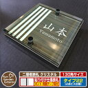 【安心保証付】【ポイント5倍】二層板表札 クリスタル Type22:2点ビス仕様【サイズ:130×130mm】 イメージ画像:Dデザイン(5木目コナ) YKKa...
