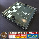 【安心保証付】【ポイント5倍】二層板表札 クリスタル Type23:2点ビス仕様【サイズ:130×130mm】 イメージ画像:Cデザイン(6ブラック) YKKap ルシアスポストユニット 三協アルミ ステイム 機能門柱 機能ポールにも取付可能 貼付け 表札 ネームプレート