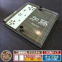 【安心保証付】【ポイント5倍】二層板表札 クリスタル Type24:2点ビス仕様【サイズ:130×130mm】 イメージ画像:Bデザイン(5木目コナ) YKKap ルシアスポストユニット 三協アルミ ステイム 機能門柱 機能ポールにも取付可能 貼付け 表札 ネームプレート