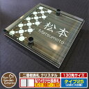 【安心保証付】【ポイント5倍】二層板表札 クリスタル Type25:2点ビス仕様【サイズ:130×130mm】 イメージ画像:Bデザイン(5木目コナ) YKKap ルシアスポストユニット 三協アルミ ステイム 機能門柱 機能ポールにも取付可能 貼付け 表札 ネームプレート