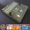 【安心保証付】【ポイント5倍】二層板表札 クリスタル Type25:2点ビス仕様【サイズ:130×130mm】 イメージ画像:Dデザイン(5木目コナ) YKKap ルシアスポストユニット 三協アルミ ステイム 機能門柱 機能ポールにも取付可能 貼付け 表札 ネームプレート