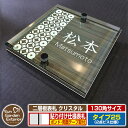 【安心保証付】【ポイント5倍】二層板表札 クリスタル Type25:2点ビス仕様【サイズ:130×130mm】 イメージ画像:Fデザイン(5木目コナ) YKKap ルシアスポストユニット 三協アルミ ステイム 機能門柱 機能ポールにも取付可能 貼付け 表札 ネームプレート