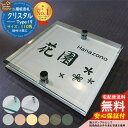 【安心保証付】【ポイント5倍】二層板表札 クリスタル Type19:2点ビス仕様【サイズ:110×110mm】 LIXIL 機能門柱FT 機能門柱FF ユニソン ミース YKKap シンプレオ ルシアス ポストユニット PC01型 PD01型 等の門柱にも取付可能 貼付け 表札 ネームプレート